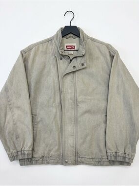 Levi's Men's Gray Lightweight Bomber-Style Jacket